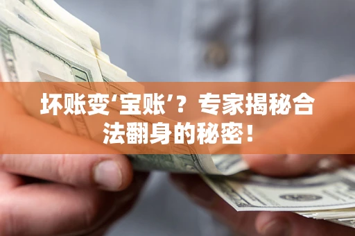 北京坏账变‘宝账’？专家揭秘合法翻身的秘密！