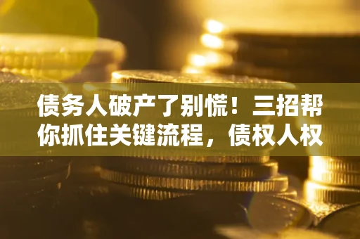 北京债务人破产了别慌！三招帮你抓住关键流程，债权人权益不再缩水