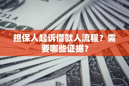 北京担保人起诉借款人流程?需要哪些证据? 北京担保人起诉借款人流程?需要哪些证据?