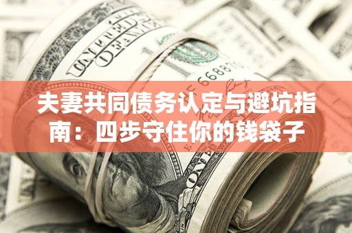 北京夫妻共同债务认定与避坑指南：四步守住你的钱袋子