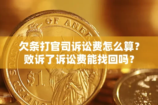 北京欠条打官司诉讼费怎么算？败诉了诉讼费能找回吗？