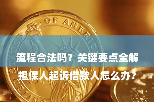 北京

担保人起诉借款人怎么办？流程合法吗？关键要点全解析