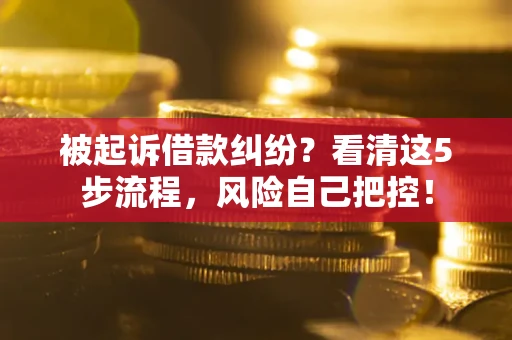 北京被起诉借款纠纷？看清这5步流程，风险自己把控！